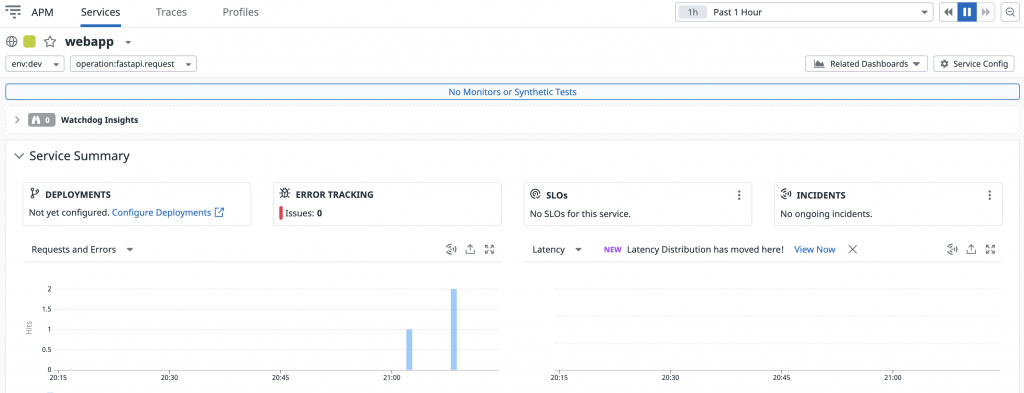 Datadog Application Performance Monitoring APM YippeeCode